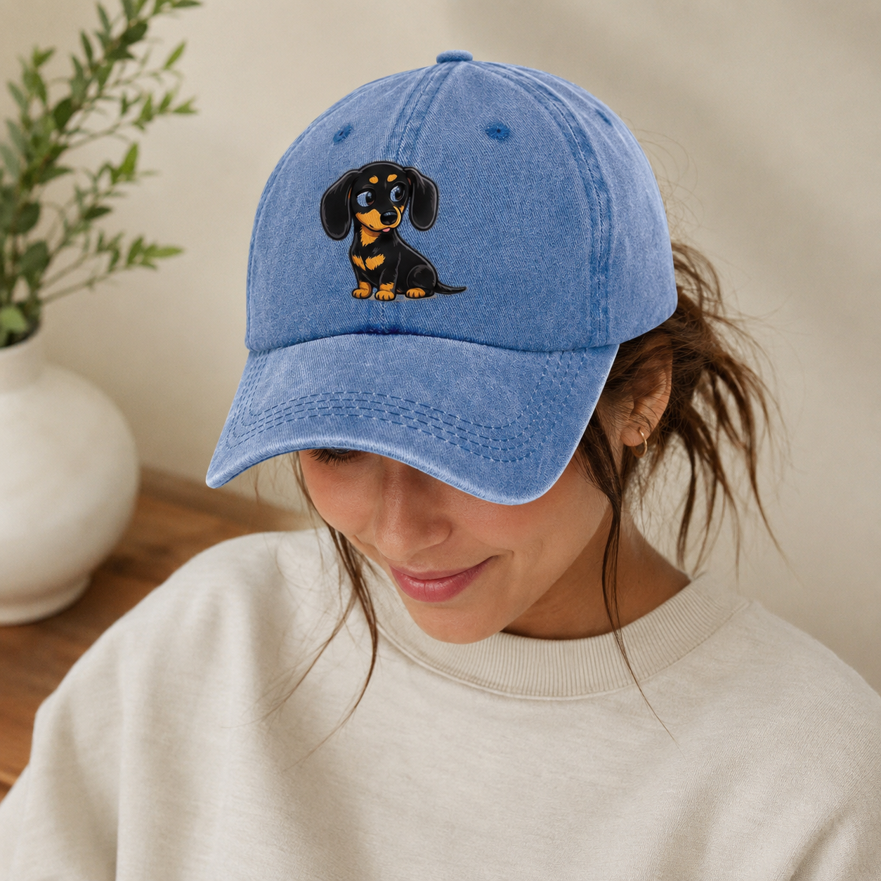 Dachshund Side Eye Classic Cap – editorial product image