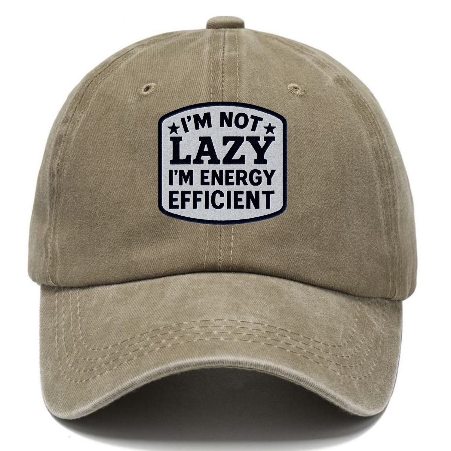 humorous slogan patch Hat