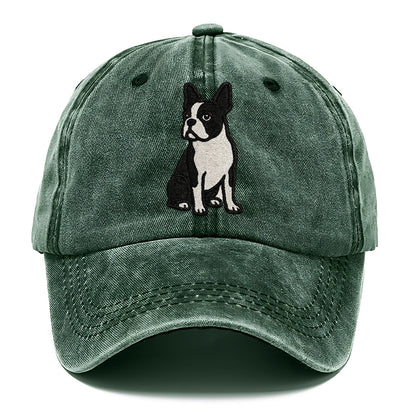 boston-terrier-black-white-tuxedo-charming-companion Hat
