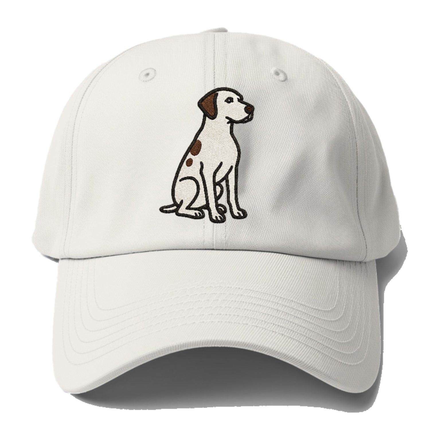 pointer-white-liver-spots-sitting-pose-loyal-spirit Hat
