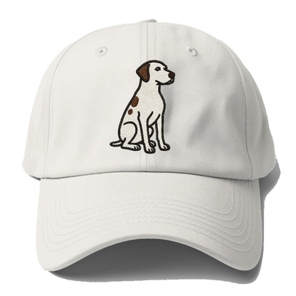 pointer-white-liver-spots-sitting-pose-loyal-spirit Hat