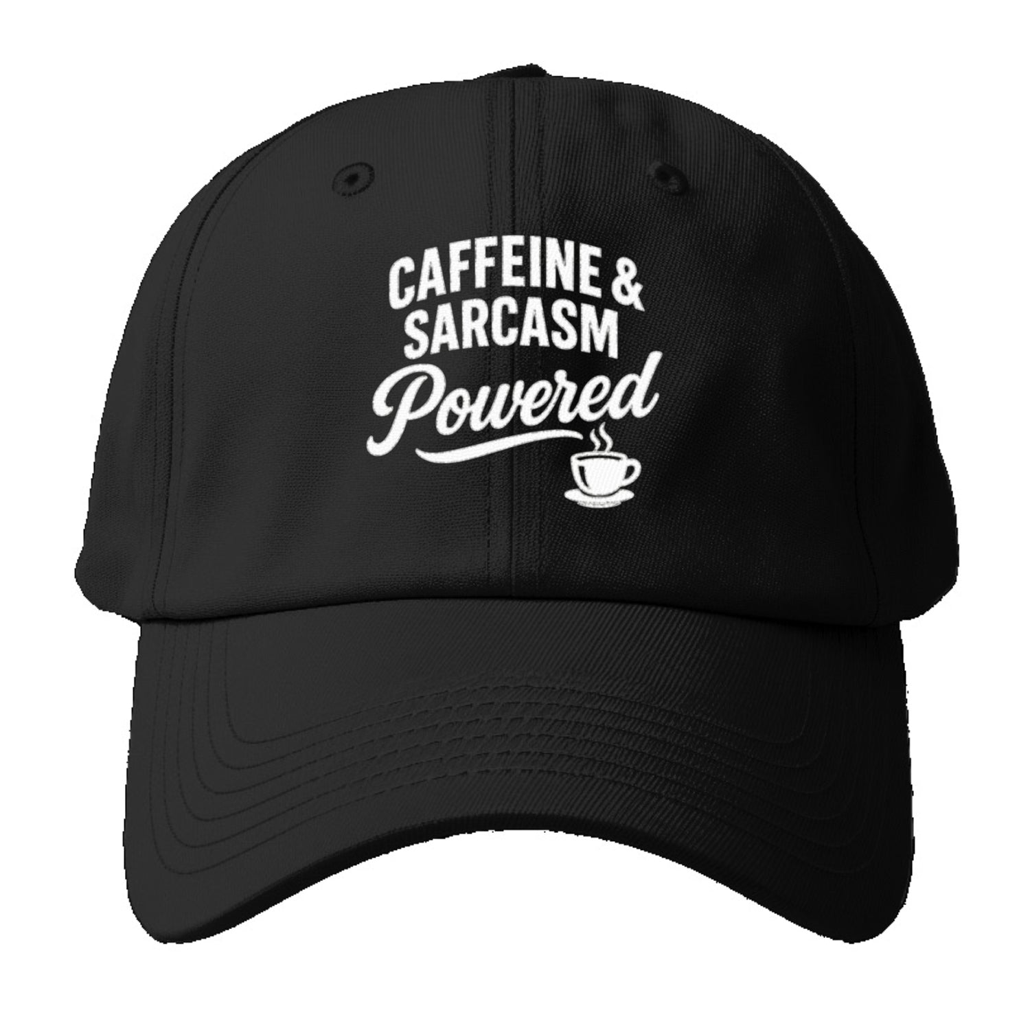 caffeine and sarcasm powered design Hat