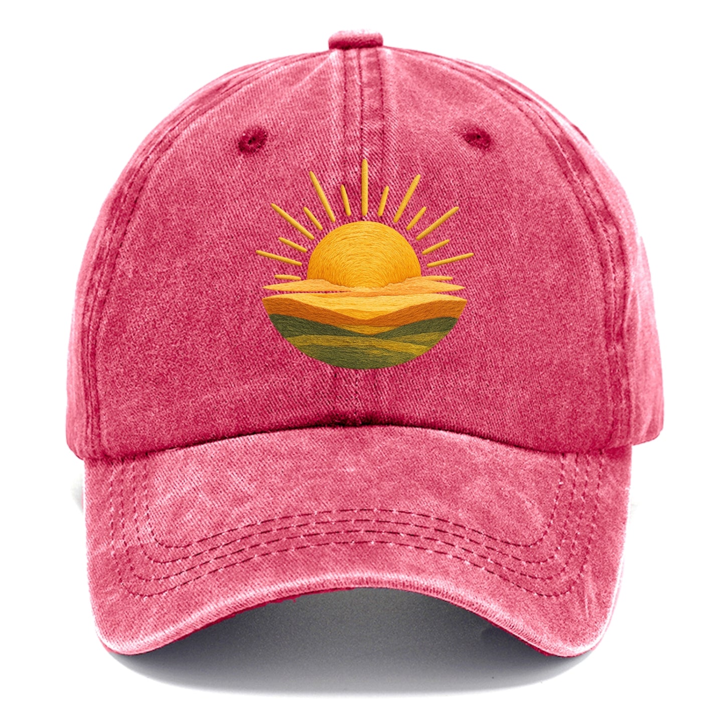 golden sunrise horizon Hat