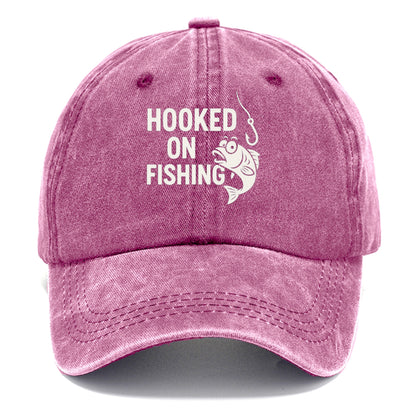 hooked on fishing Hat