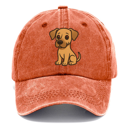 great dane fawn colored sitting pose with gentle expression portrait design Hat