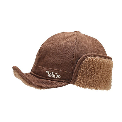Warm Corduroy Earmuff Cap - Winter Style for All Additional Image 10