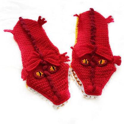 Cozy Knitted Dino & Dragon Socks | Fun, Warm, & Unique Additional Image 10