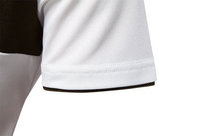 O Xiaolu Men's Embroidered V-Neck Polo Shirt Additional Image 10