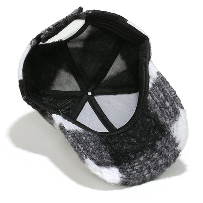 Cozy Plaid Wool Blend Baseball Cap - Vintage Warmth Additional Image 10