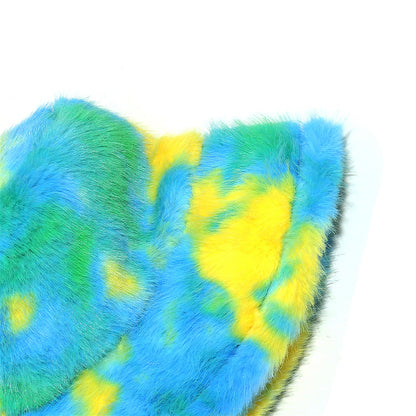 Tie-Dye Fur Fisherman Hat - Warm Ear Protection Additional Image 10