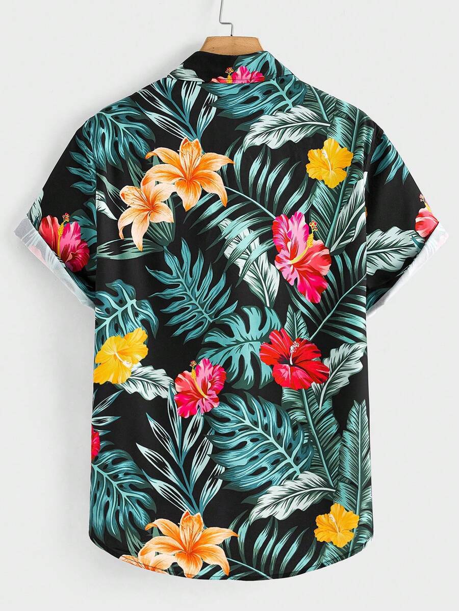 Men's Digital Print Hawaiian Shirt - 2025 Summer Style Additional Image 10