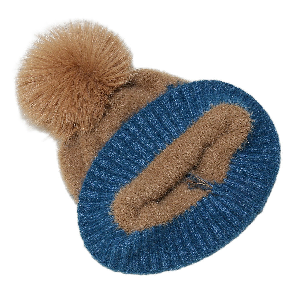 Cozy Faux Fur Snowflake Knit Beanie Additional Image 10