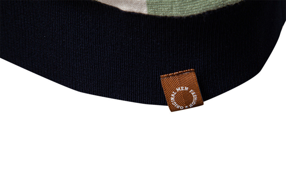 Men's Knitted Stripe Polo Shirt - Summer Casual Style Additional Image 10