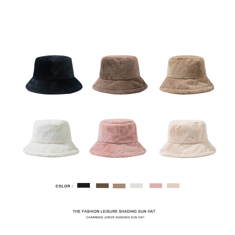 Cute Plush Bucket Hat - Korean Style Winter Warmth Additional Image 10