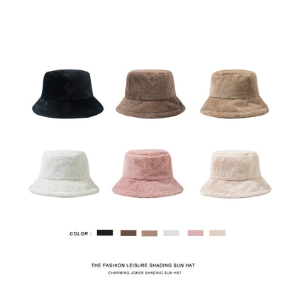 Cute Plush Bucket Hat - Korean Style Winter Warmth Additional Image 10