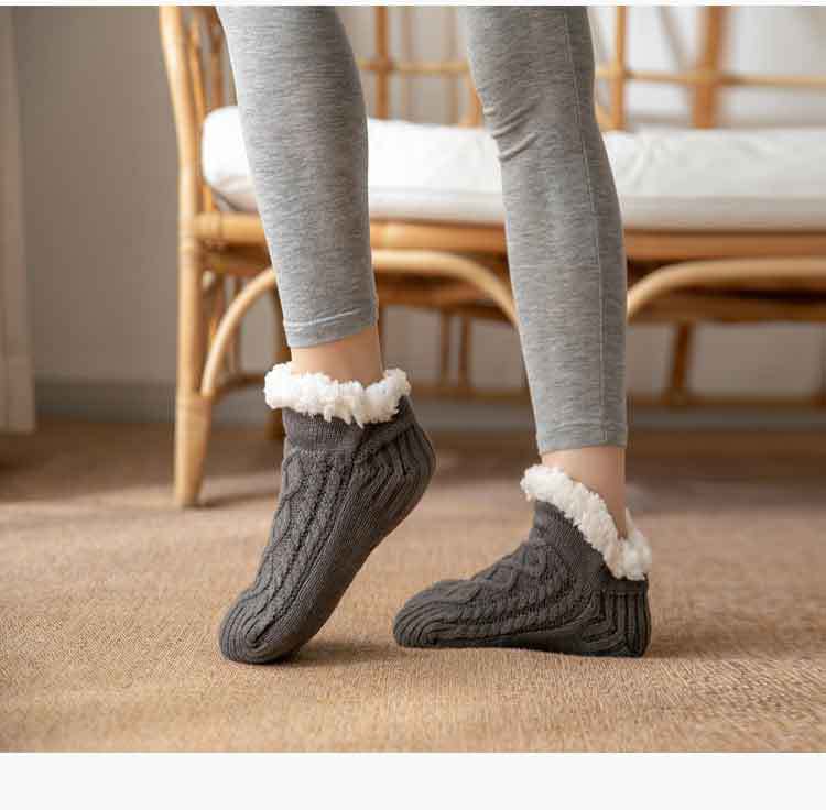 Cozy Lamb Wool Slipper Socks - Ultra-Warm Comfort Additional Image 10