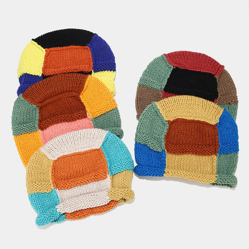 Japanese Knit Earflap Hat - Cozy Contrast Wool Additional Image 10