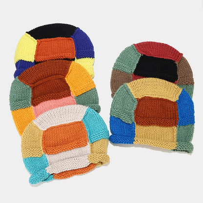 Japanese Knit Earflap Hat - Cozy Contrast Wool Additional Image 10