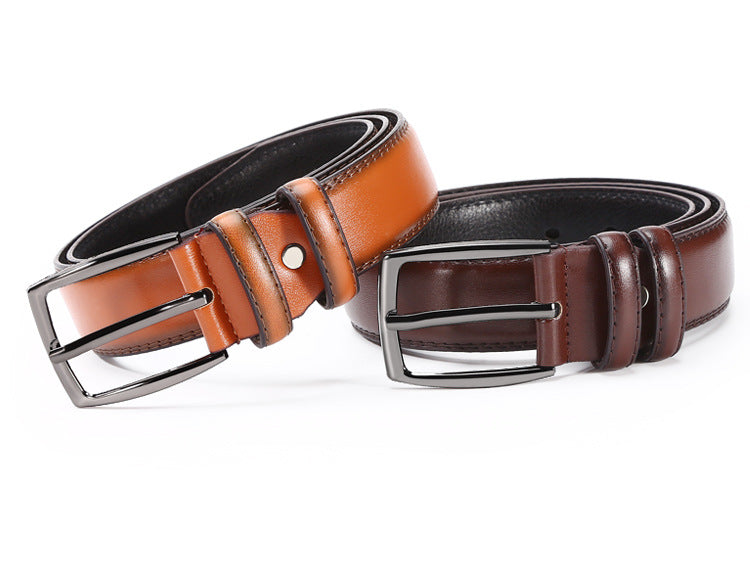 Men's Faux Leather Belt: Stylish Alloy Buckle Additional Image 10