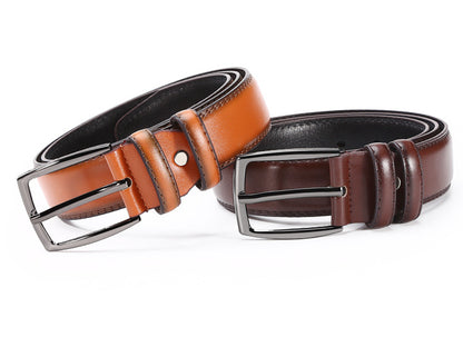 Men's Faux Leather Belt: Stylish Alloy Buckle Additional Image 10