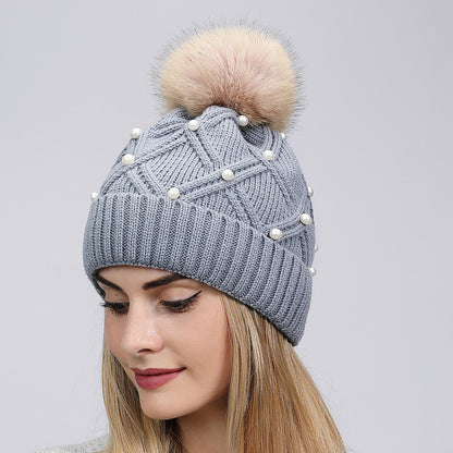 Pearl Knit Beanie: Cozy Korean Style Warmth Additional Image 10