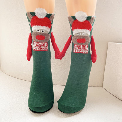 Magnetic Couple Socks: Hold Hands Mid-Calf Additional Image 10