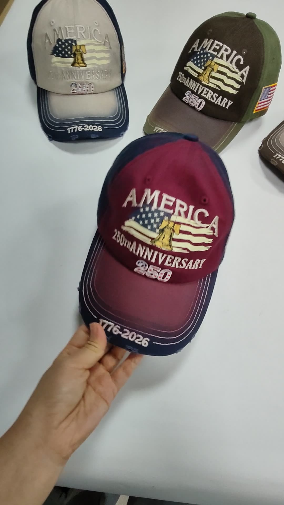 US 250th Anniversary Patriotic Baseball Cap Additional Image 10