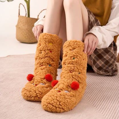 Cozy Cartoon Animal Fleece Socks Additional Image 10