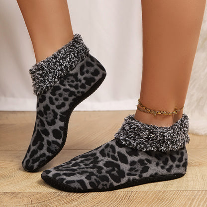 Cozy Leopard Print Fuzzy Slippers - Women's Comfort Additional Image 10