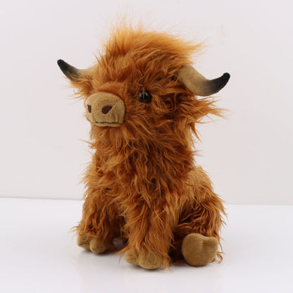 Adorable Highland Cow Plush Toy - Realistic & Cuddly Additional Image 1