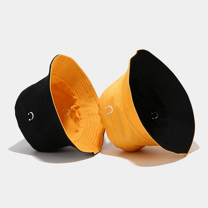U Smiley Face Reversible Bucket Hat - Korean Style Additional Image 1
