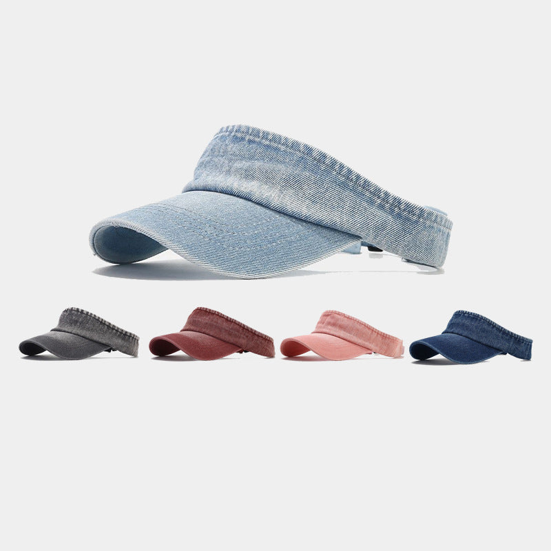 Retro Denim Literary Cap: British & Japanese Style Additional Image 1