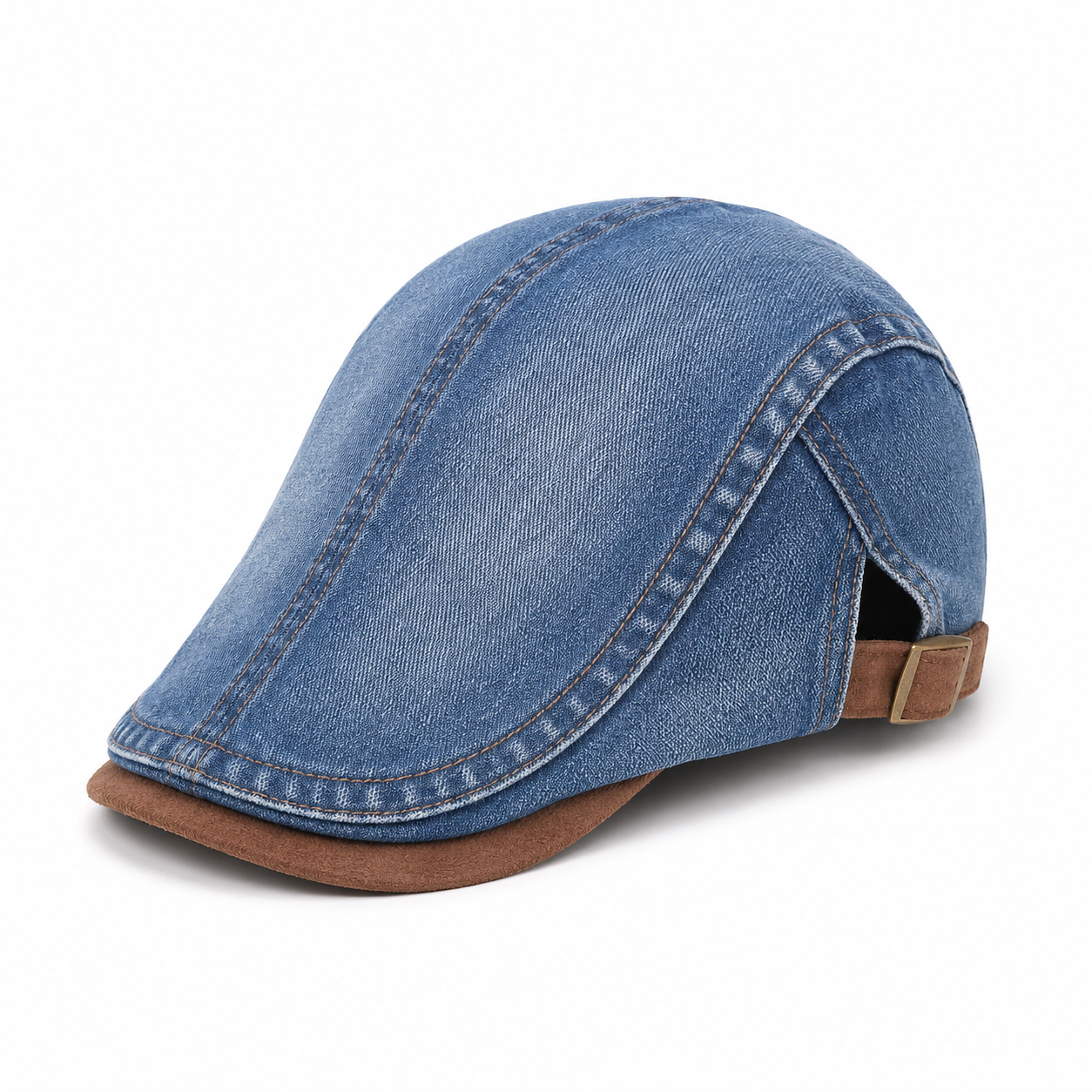 Vintage Washed Cotton Duckbill Cap for Men & Women — studio product photo on white background