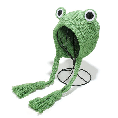 Cute Frog Earflap Beanie for Kids & Adults Additional Image 1