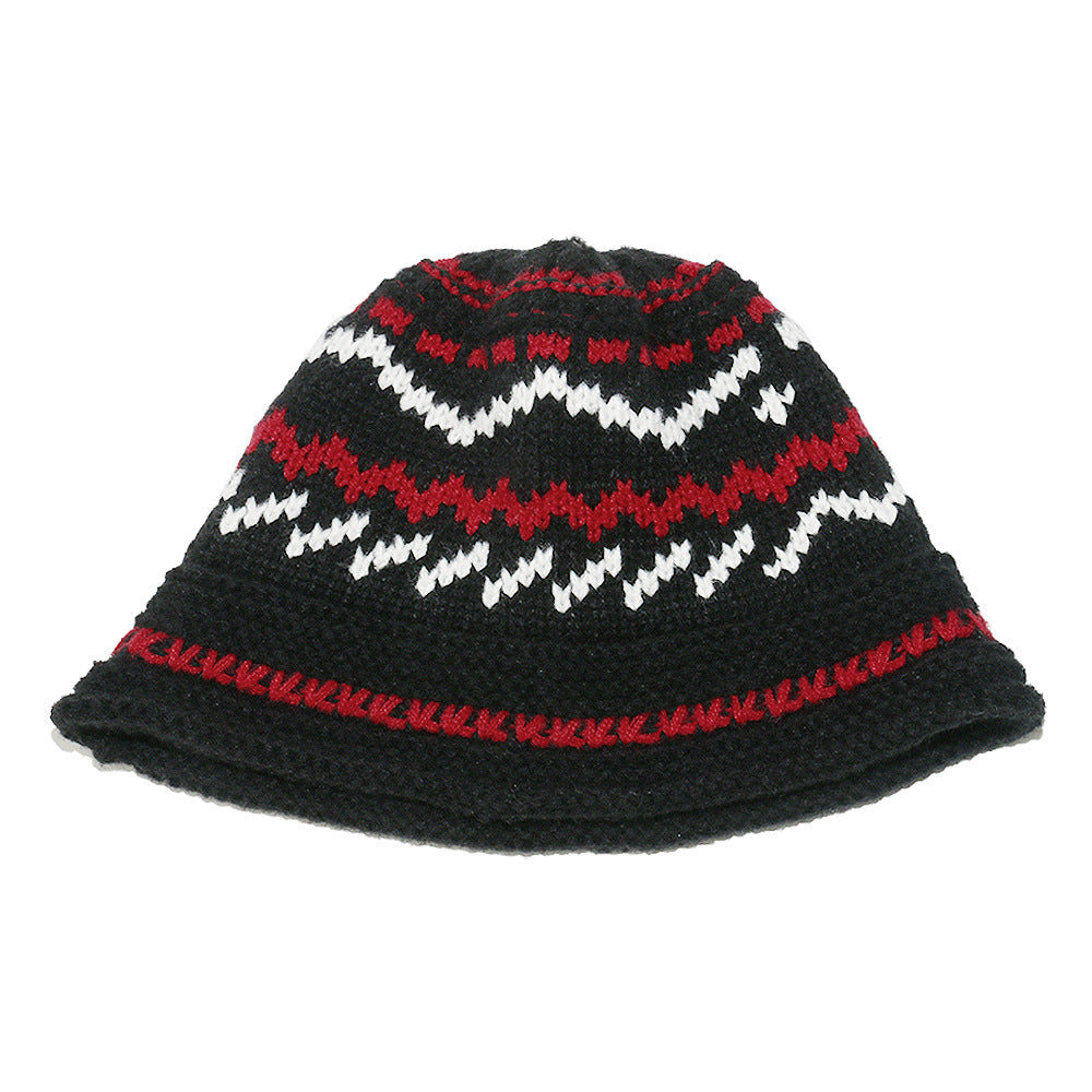 Bohemian Fair Isle Earflap Beanie - Cozy Knit Hat Additional Image 1