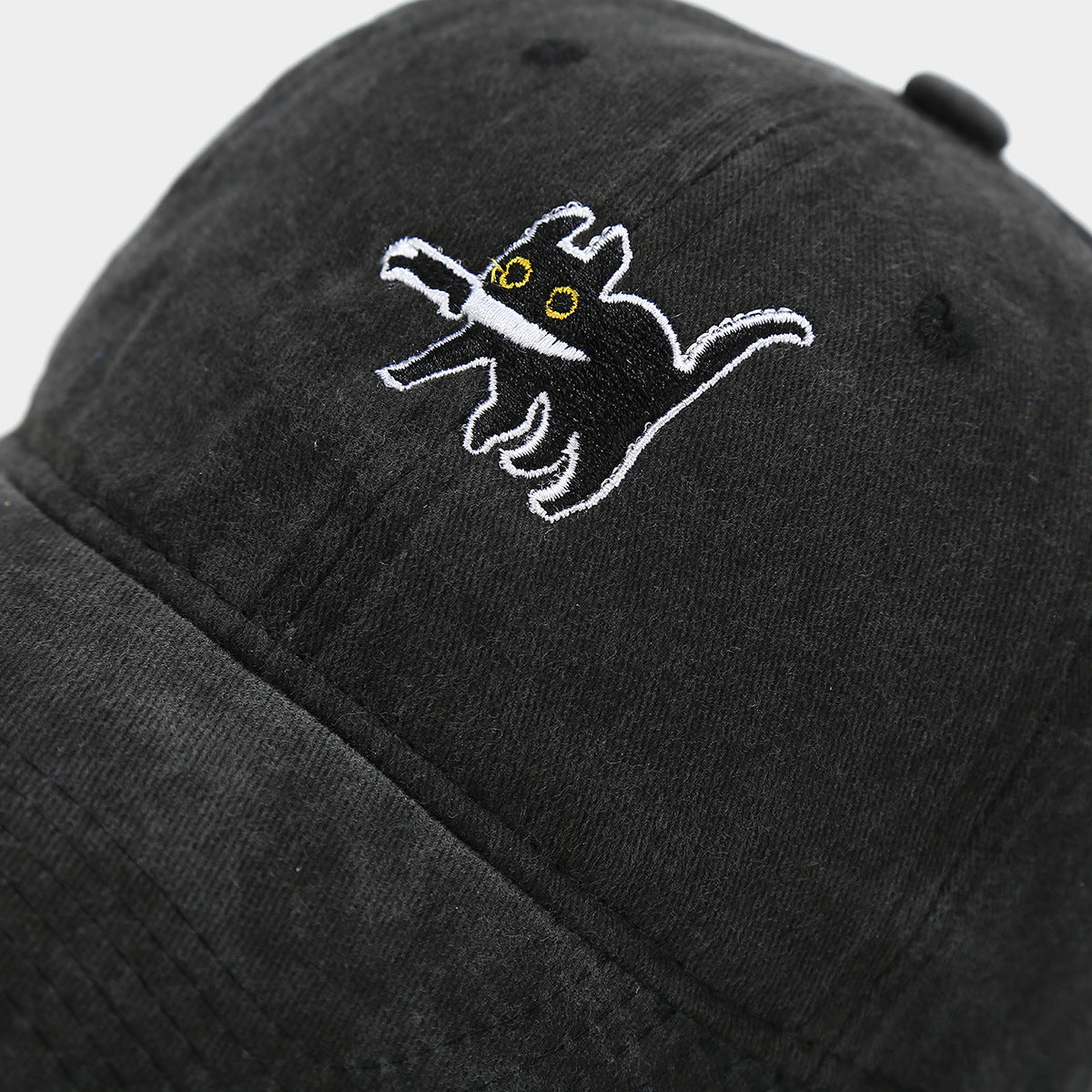 Assassin Kitten Baseball Cap | Vintage Washed Cotton Sun Hat Additional Image 1