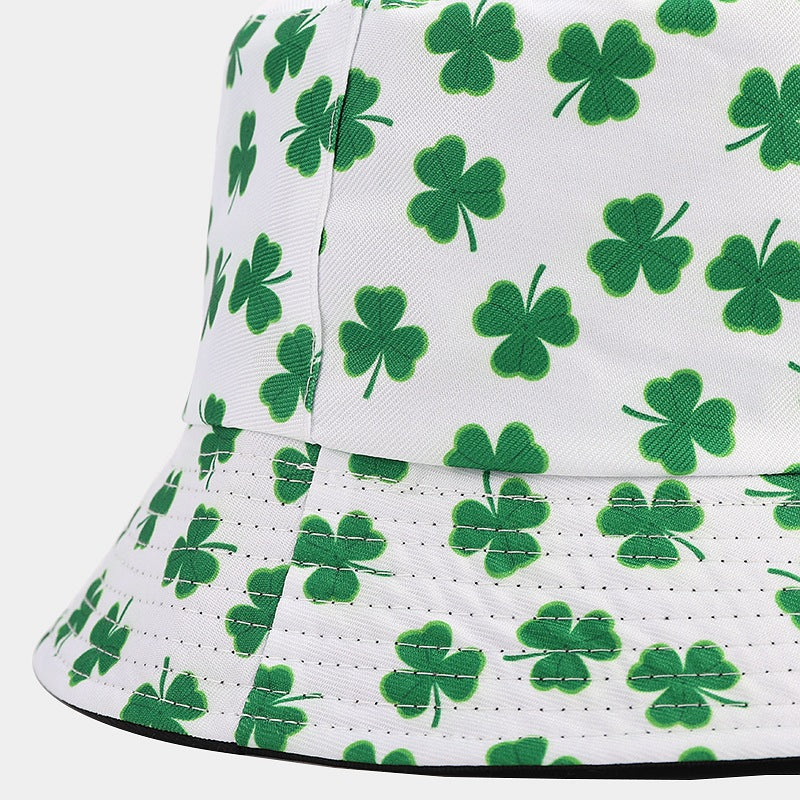 Reversible Clover Bucket Hat - Chic Sun Protection Additional Image 1