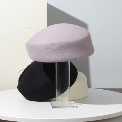 Stylish French Wool Beret Hat for Women Additional Image 1
