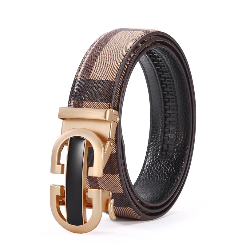 Men's Automatic Leather Belt - Business & Casual Additional Image 1