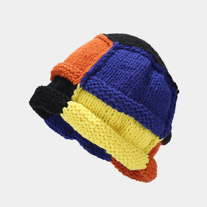 Japanese Knit Earflap Hat - Cozy Contrast Wool Additional Image 1