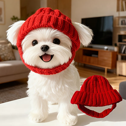 French Bulldog Knit Hat: Cozy Halloween & Winter Warmth Additional Image 1