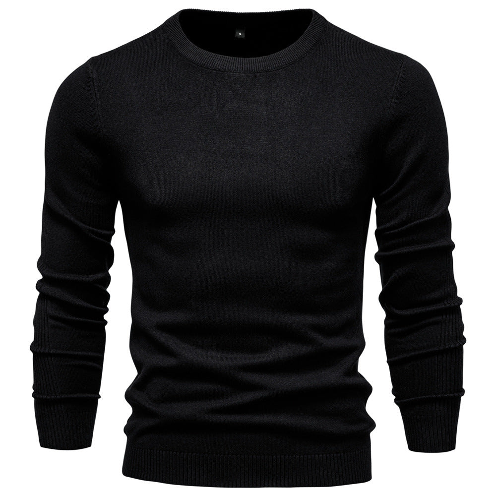 Men's Thick Knit Slim Fit Sweater Additional Image 1