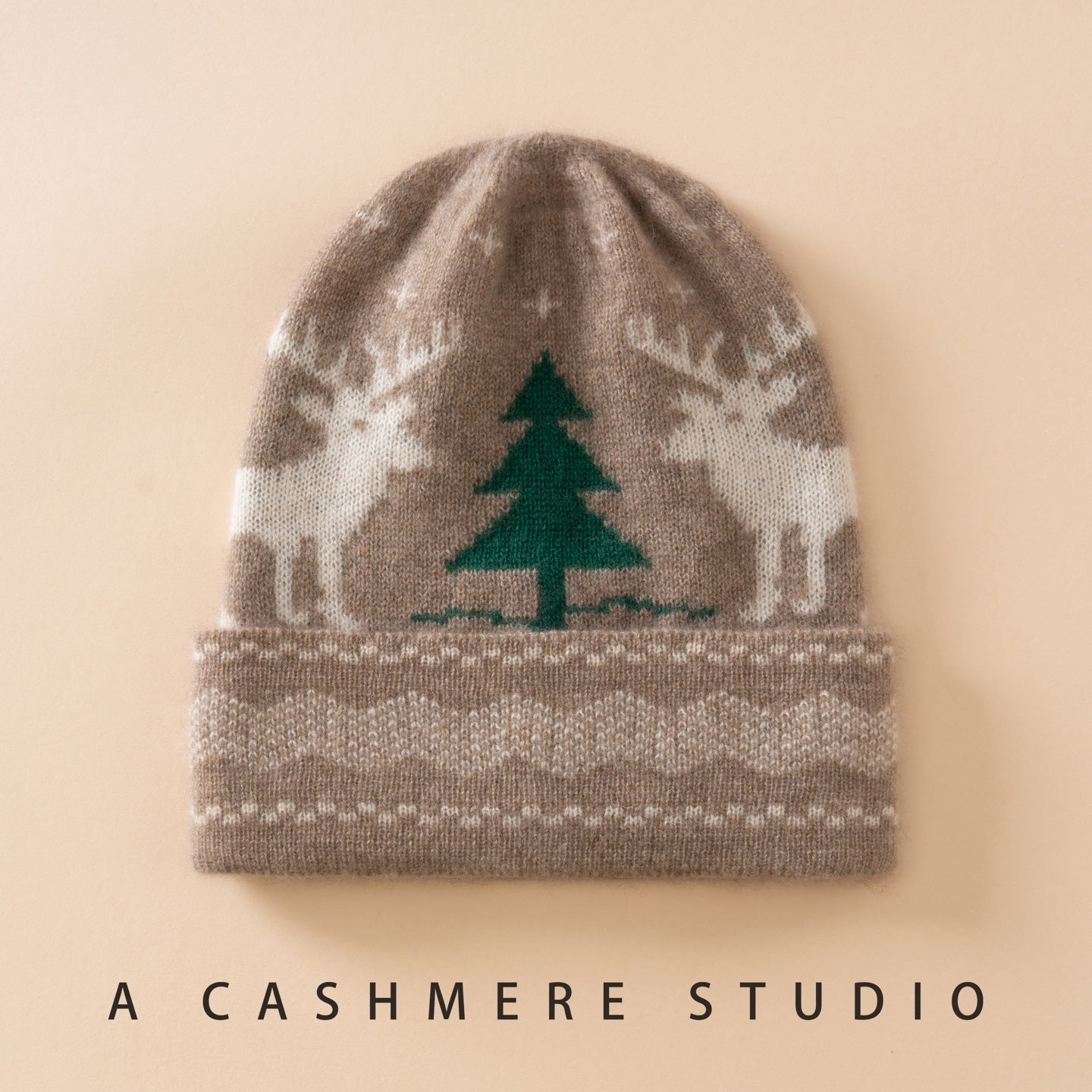Pure Cashmere Kids Christmas Beanie Additional Image 1