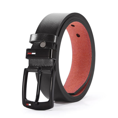 Men's Genuine Leather Belt: Alloy Buckle, Smart Casual Additional Image 1