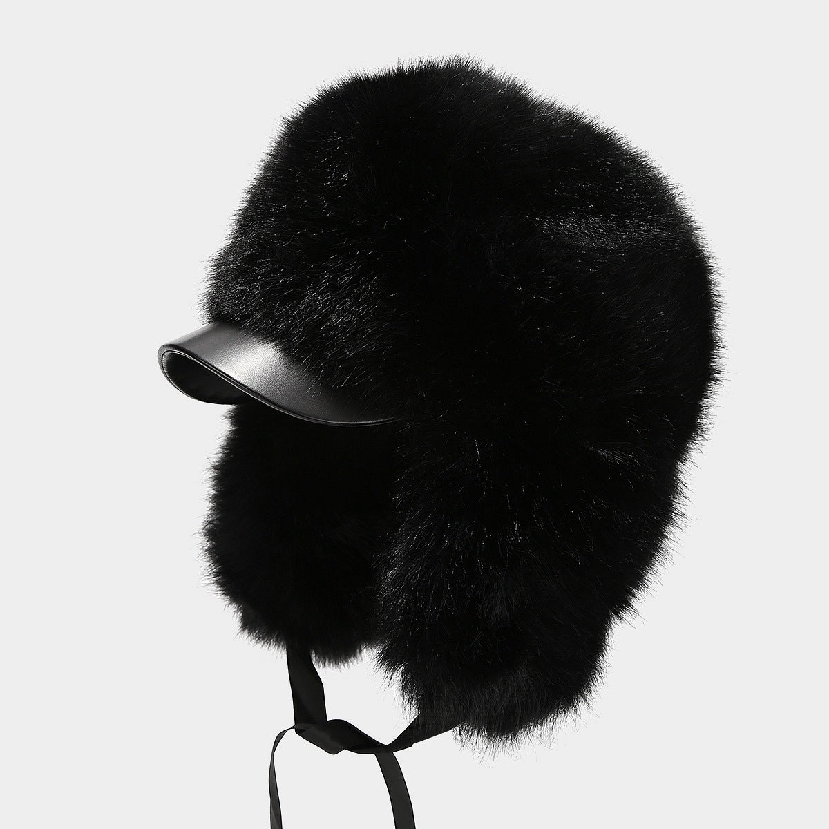 Luxury Leather Ushanka Hat - Women's Ski & Winter Style Additional Image 1