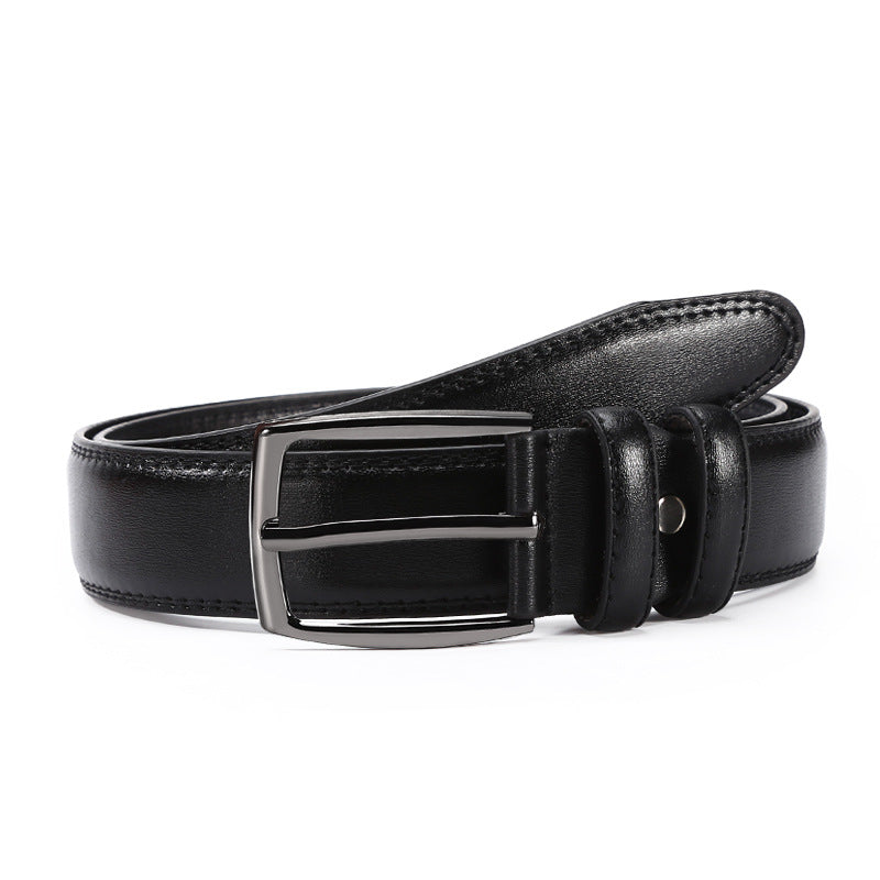 Classic Pin Buckle Belt: Korean Style for Men Additional Image 1