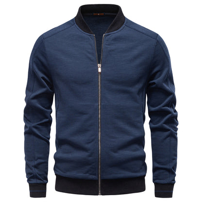 Men's Smart Casual Bomber Jacket - Fall/Winter Style Additional Image 1