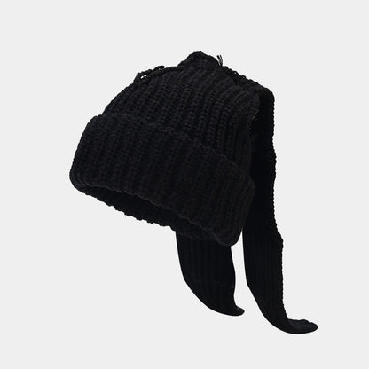 Cute Rabbit Ear Knit Hat for Cozy Winter Warmth Additional Image 1