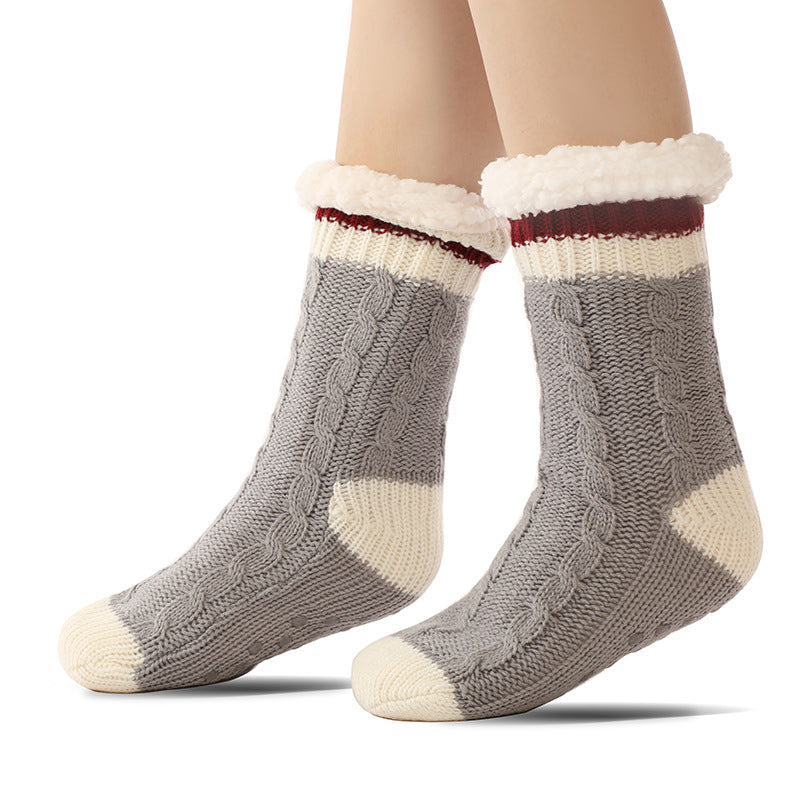 Cozy Velvet Slipper Socks for Women - Warm & Non-Slip Additional Image 1