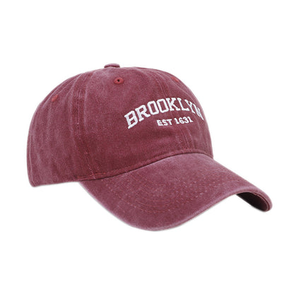 Vintage Washed Letter Baseball Cap | Casual Sun Protection Additional Image 1